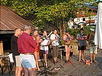 Morgenchoral auf dem Bootssteg